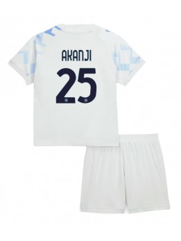 Detské Futbalové oblečenie Inter Milan Manuel Akanji #25 2025-26 Krátky Rukáv - Preč (+ trenírky)